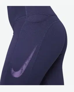 Mallas 7/8 de cintura media con estampado y bolsillos Nike Fast Mujer – 3/4