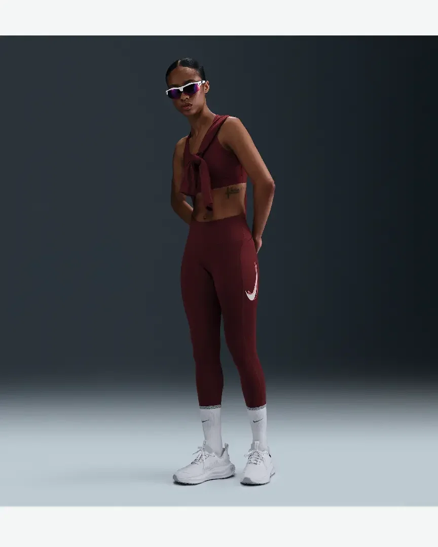 Mallas 7/8 Cintura Media Nike Fast Mujer
