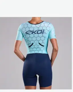 Combinación Triatlón Ekoi Racing Grafeno Azul Hombre – 3/10