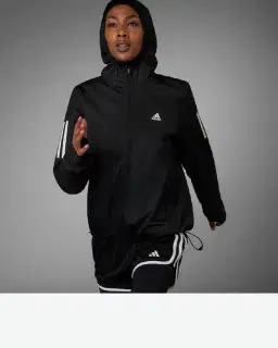 Cortavientos Adidas de running con capucha Own The Run Mujer – 1/4