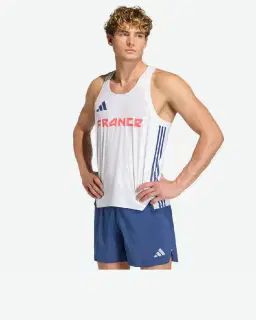 Camiseta sin mangas de entrenamiento Adizero Francia Hombre – 1/4