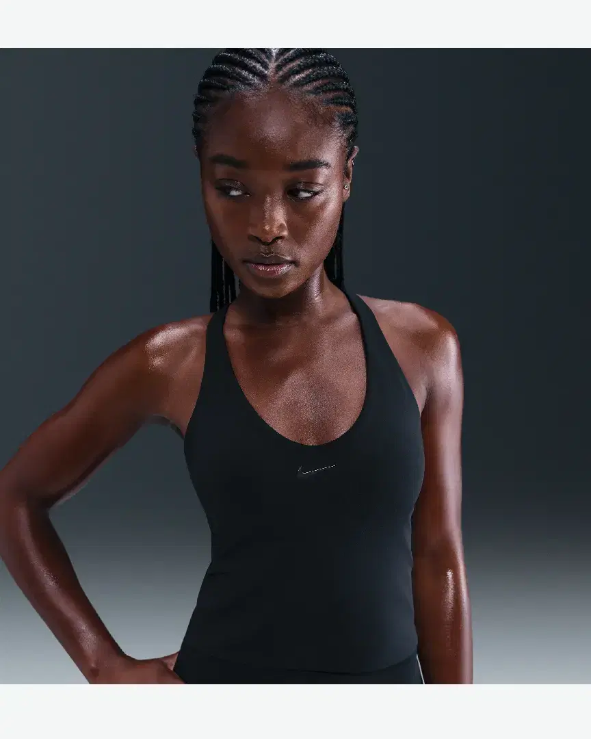 Camiseta deportiva con sujetador acolchado de soporte normal Nike Universa W - Women (5) au meilleur prix !