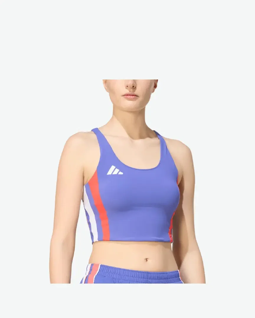 Camisetas sin mangas Adidas Adizero Archive Crop Mujer