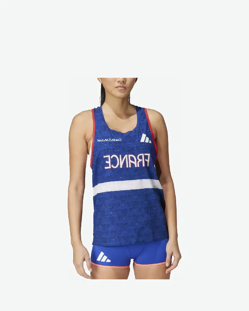 Camisetas sin mangas Adidas Team France Adizero W - Women (22) au meilleur prix !