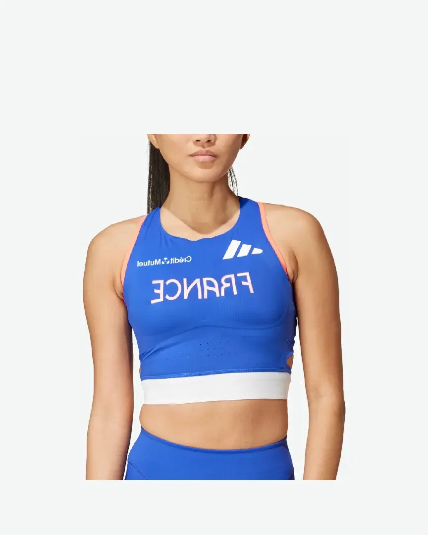Camisetas sin mangas Adidas Team France Crop W