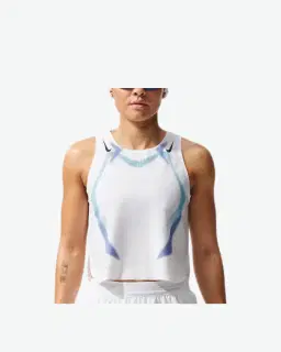 Camiseta sin mangas corta estampada Dri-Fit Adv Nike Aeroswift Mujer – 1/3