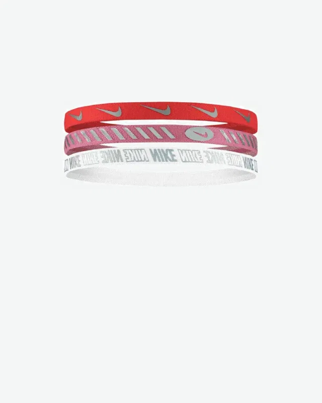 Cintas elásticas Nike W Headbands 3.0 3 Pk Metalizado