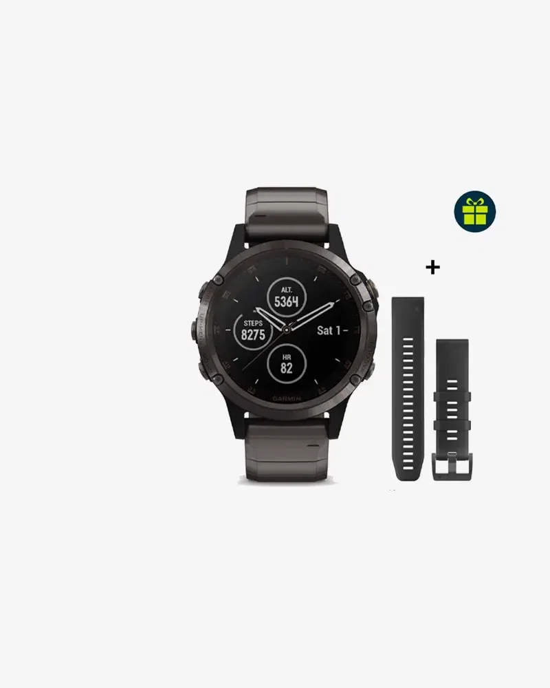 Garmin Fenix 5 Plus Sapphire Titanio - Pack Correa
