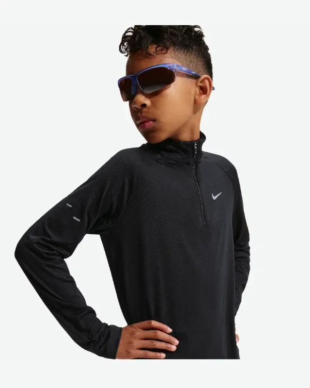 Sudadera de medio zip Dri-Fit Nike Stride para niño