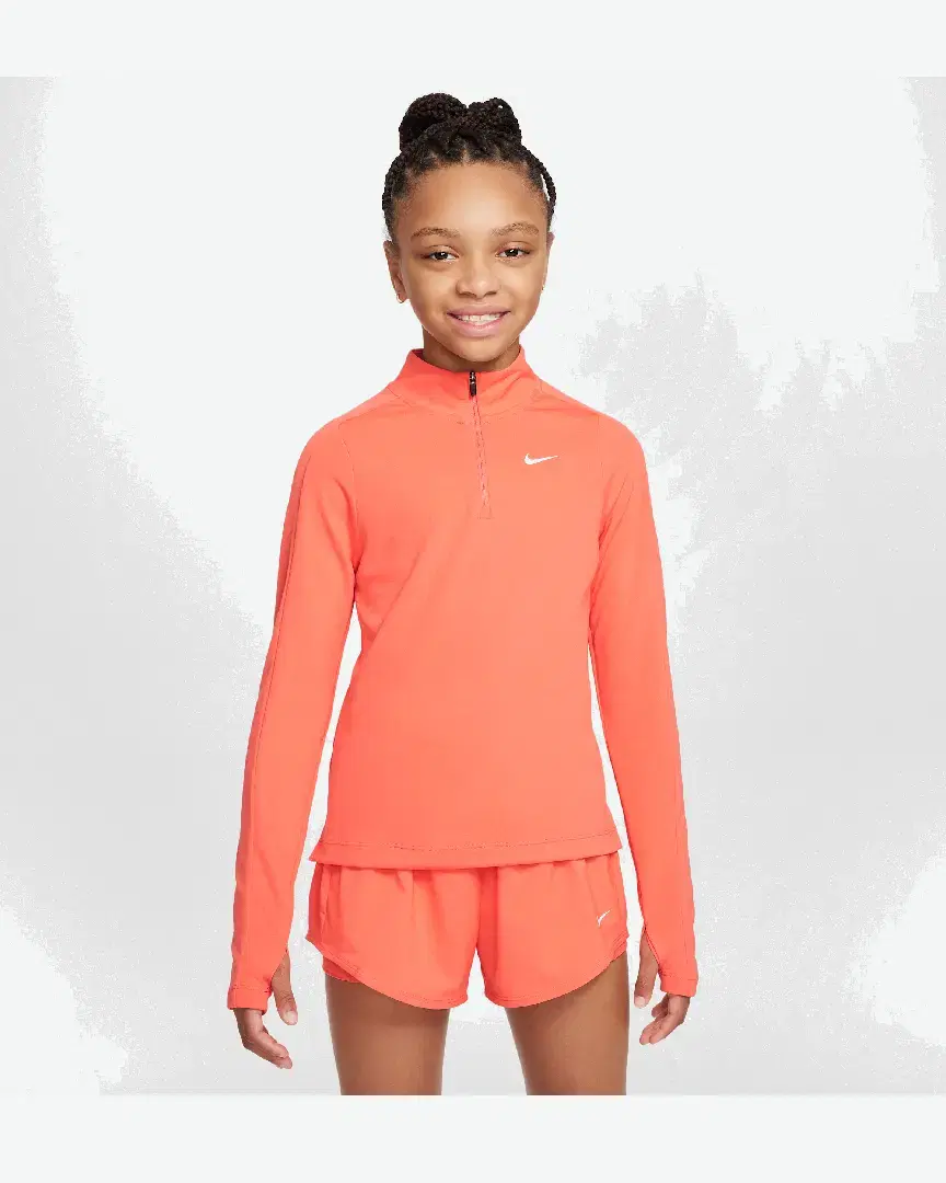 Camiseta de manga larga y media cremallera Dri-Fit Nike para niña - FD2853-814 (0) au meilleur prix !