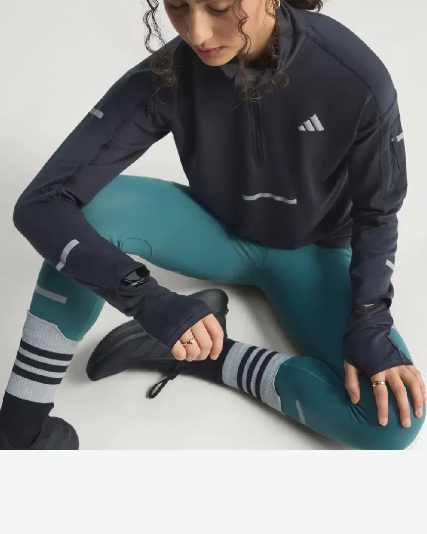 Sudadera Adidas A Media Cremallera De Running Adi365 Climawarm+ Mujer