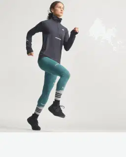Sudadera Adidas A Media Cremallera De Running Adi365 Climawarm+ Mujer – 3/4