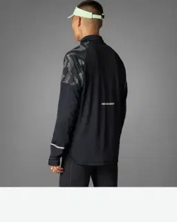 Camiseta Alta Adidas Demi-Zip Reflectante Ultimate Hi Vis Hombre – 2/4