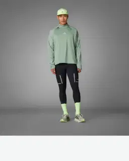 Camiseta Alta Adidas Demi-Zip Reflectante Ultimate Hi Vis Hombre – 4/4