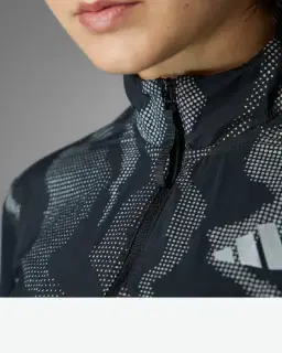 Sudadera Adidas Demi-Zip Reflectante Ultimate Hi Vis Mujer – 3/4