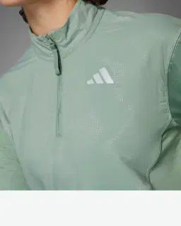 Sudadera Adidas Demi-Zip Reflectante Ultimate Hi Vis Mujer – 3/4