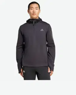 Sudadera con capucha Adidas Own The Run Winterized Half-Zip Hombre – 1/4