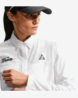 Camiseta de Trail Impresa de Manga Larga y Botones ACG "Aireez" Mujer – 3/4