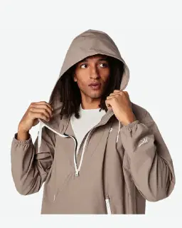 Anorak Relajado de Doble Tejido Patrimonial Unisex – 7/8