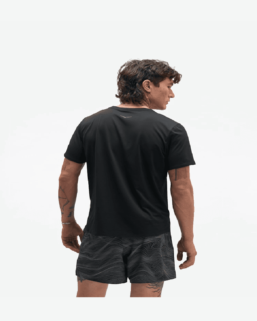 Hoka Haut A Mangas Cortas Everyrun M - 1175853-BLK (1) au meilleur prix !