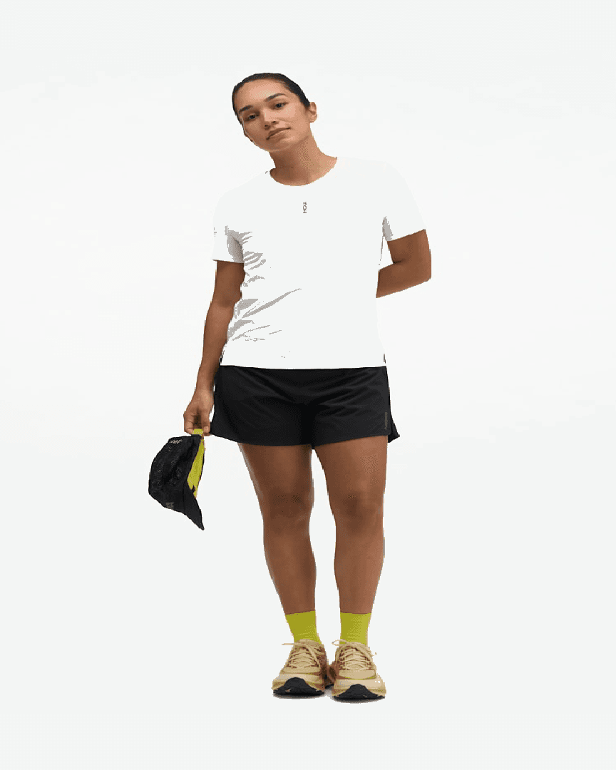 Hoka Haut A Mangas Cortas Everyrun W - 1175856-WHT (7) au meilleur prix !
