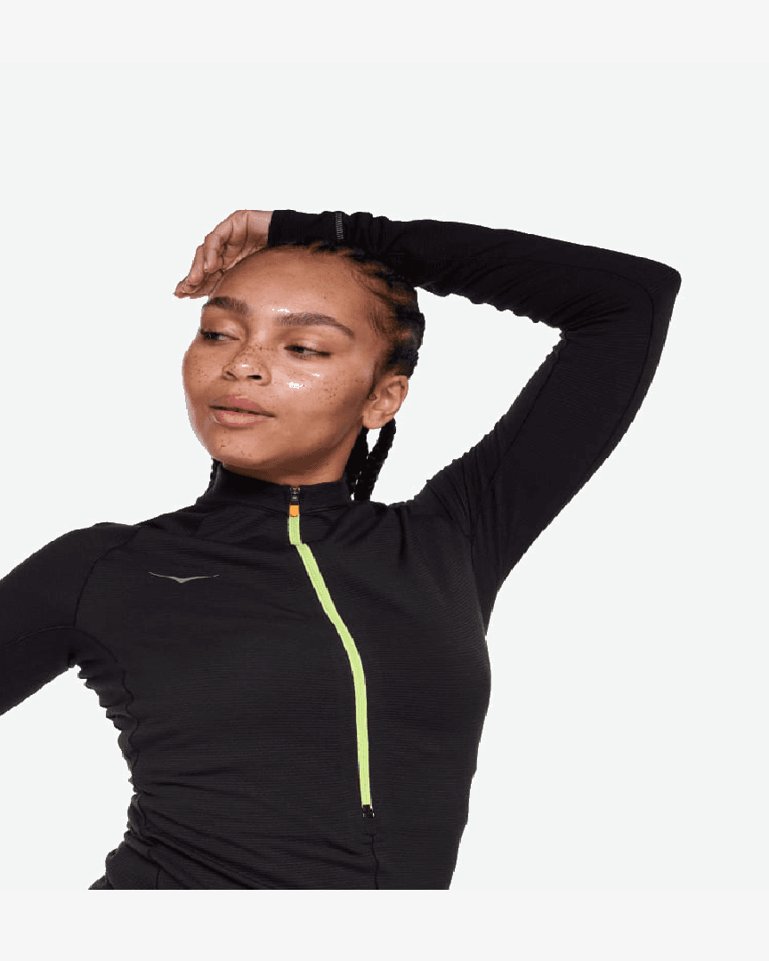 Hoka Alto A Mangas Largas Basezip - 1156112-BLK (4) au meilleur prix !