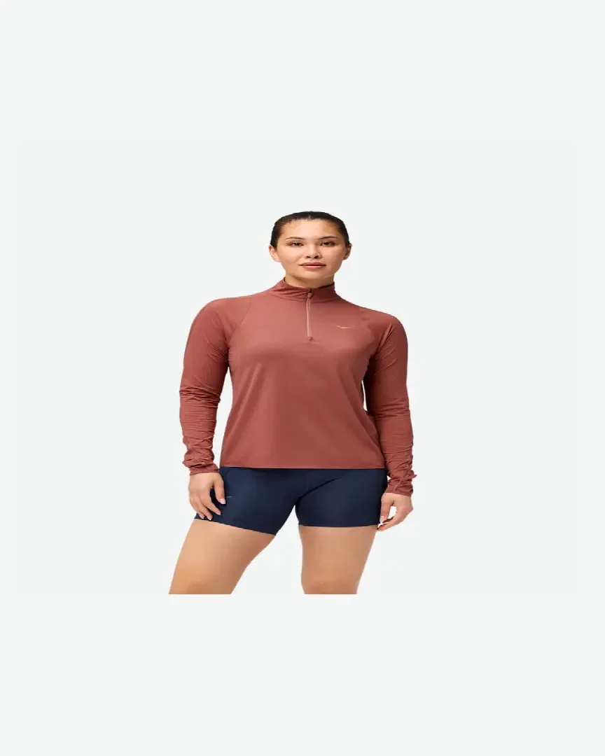 Hoka One One Alto Con Cuello Con Cremallera Glidetech Mujer
