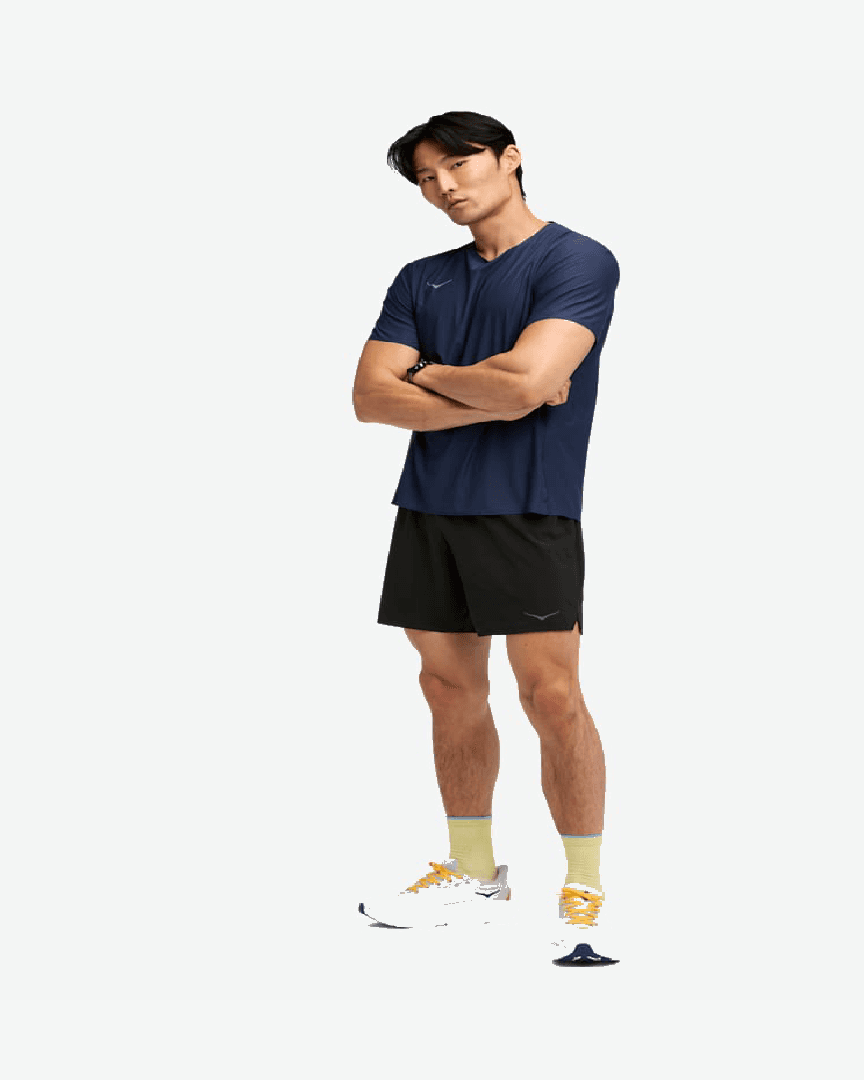 Hoka Short 2-en-1 Glide 18 cm M - 1176972-BLK (2) au meilleur prix !