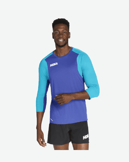 Camiseta Hoka de manga tres cuartos Glide Unisex – 5/8