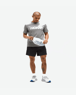 Hoka Camiseta con Logo Core Hombre – 3/4