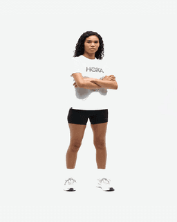 Camiseta Hoka con logo core Mujer – 3/4