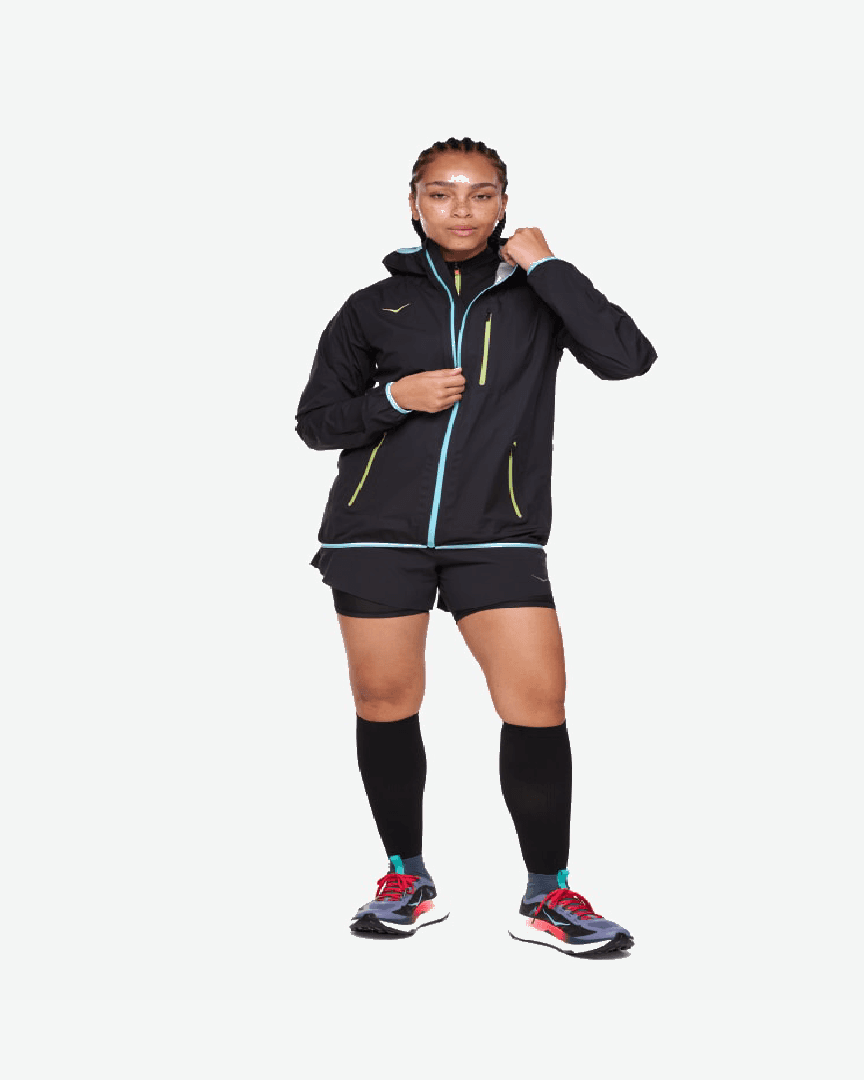 Hoka Chaqueta Impermeable Tecsky W - 1156100-BLK (2) au meilleur prix !