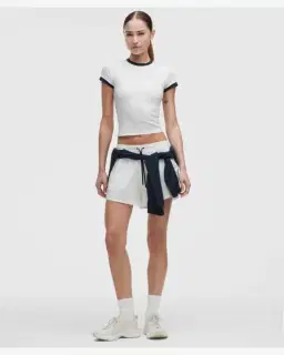 Lululemon Baby Tee Ringer De Algodón Orgánico Courtside Mujer – 2/5