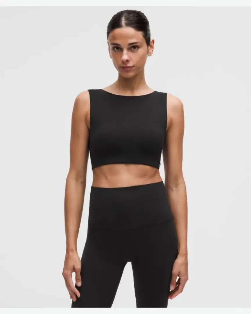 Lululemon Sujetador Bend This Cuello Barco Despejado Soporte Ligero, Copas A-C W