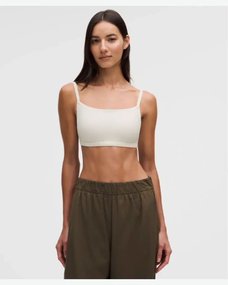 Lululemon Sujetador Acanalado Con Tirantes Finos Soporte Ligero, Copas B/C W