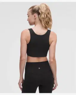 Lululemon Sujetador Acanalado Bend This Con Escote Cuadrado Espalda Nadadora Soporte Ligero, Copas A-C Mujer – 2/5