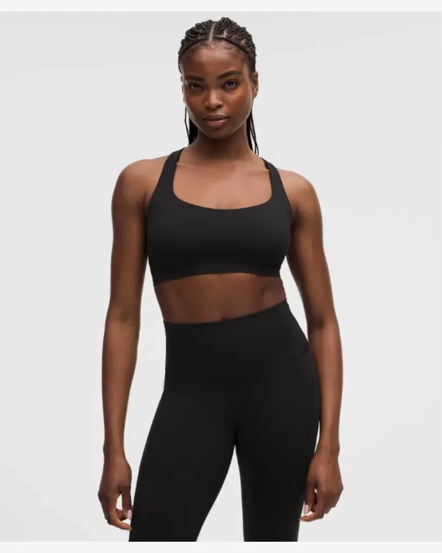 Lululemon Sujetador De Yoga Flexyflex Con Tirantes Múltiples Soporte Ligero, Copas D-Ddd W