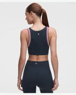 Lululemon Sujetador De Yoga Groove Soporte Ligero, Copas B/C Acabados Rayados Mujer – 2/5