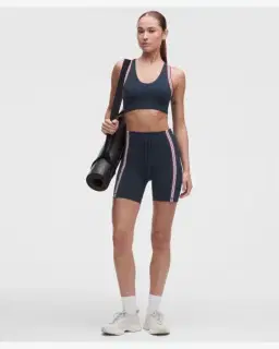 Lululemon Sujetador De Yoga Groove Soporte Ligero, Copas B/C Acabados Rayados Mujer – 3/5