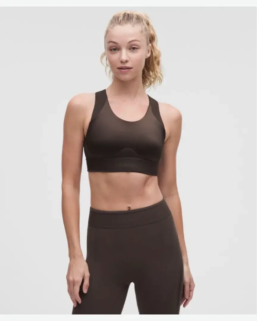 Lululemon Sujetador Espalda Nadadora Con Efecto Brillante License To Train Soporte Medio, Copas B/C W
