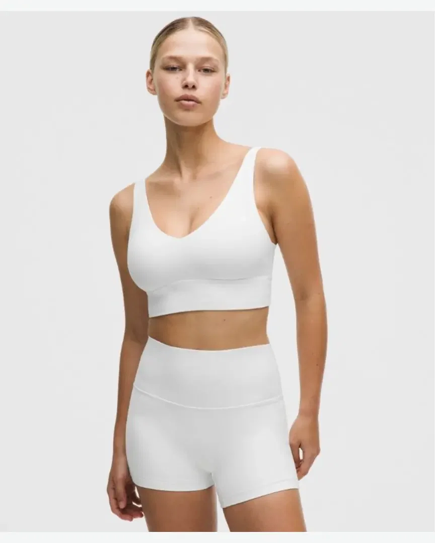 Lululemon Sujetador Focuser Con Escote En V Soporte Ligero, Copas C/D W