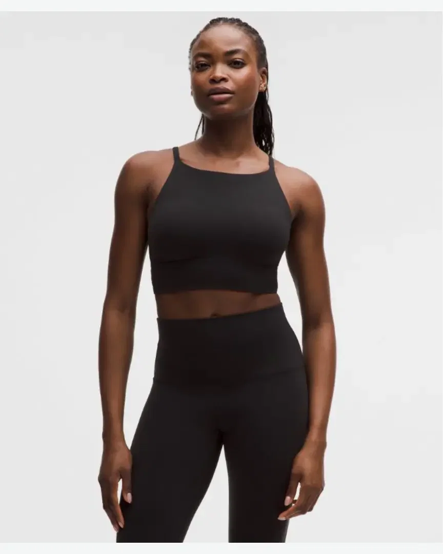Lululemon Sujetador Focuser De Cuello Alto Soporte Ligero, Copas C D W