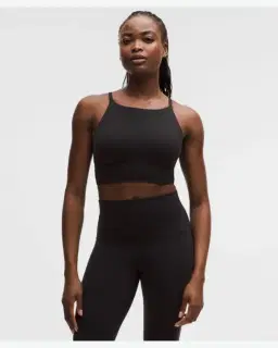 Lululemon Sujetador Focuser De Cuello Alto Soporte Ligero, Copas C D Mujer – 1/5