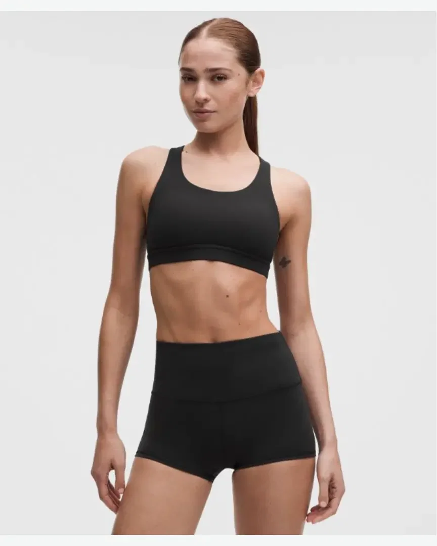 Lululemon Sujetador Wunder Train Con Espalda De Malla Soporte Medio, Copas B/C W