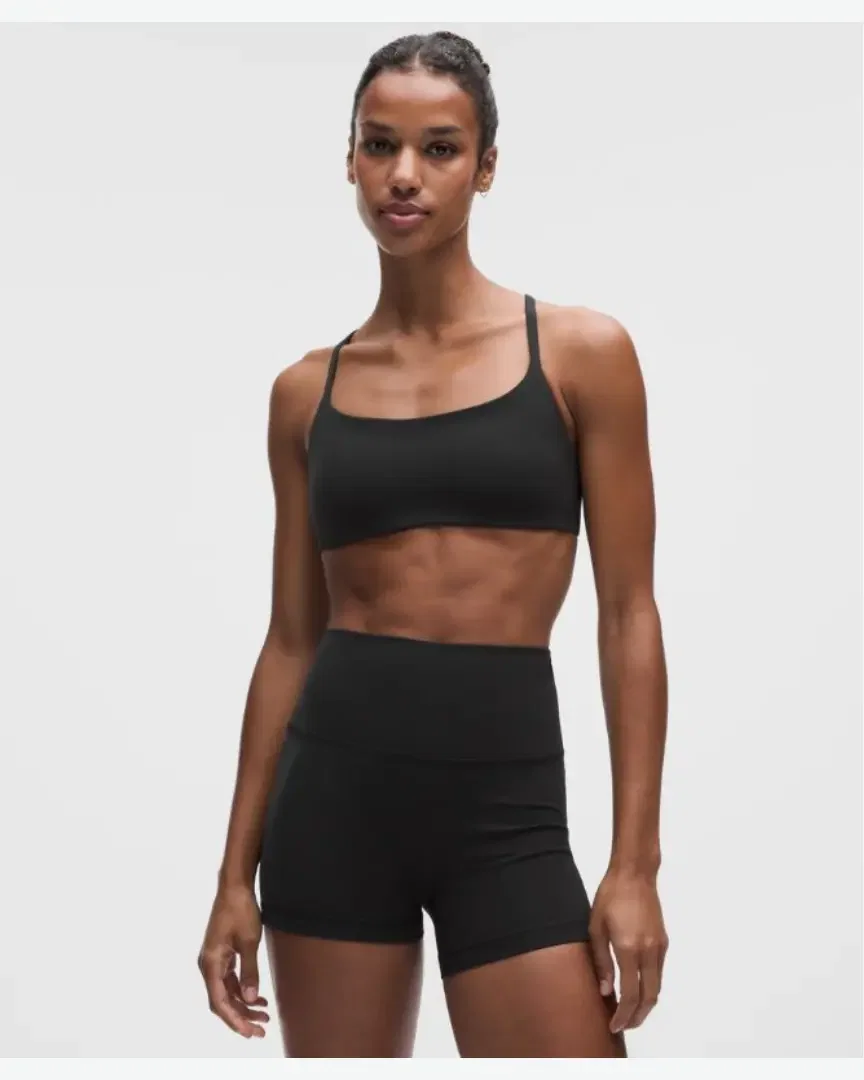 Lululemon Sujetador Wunder Train Espalda Nadadora Con Tirantes Finos Soporte Ligero, Copas A B W