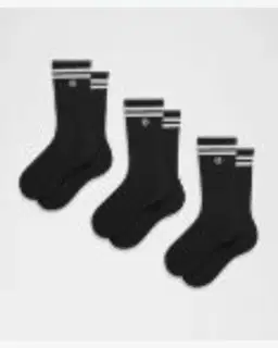 Lululemon Calcetines Daily Essential Unisex Pack De 3 Stripe Hombre – 4/5