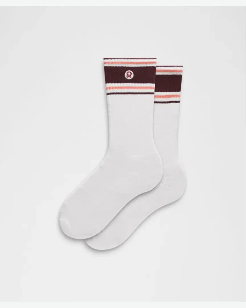 Lululemon Calcetines Daily Essential Unisex Rayas Retro Hombre