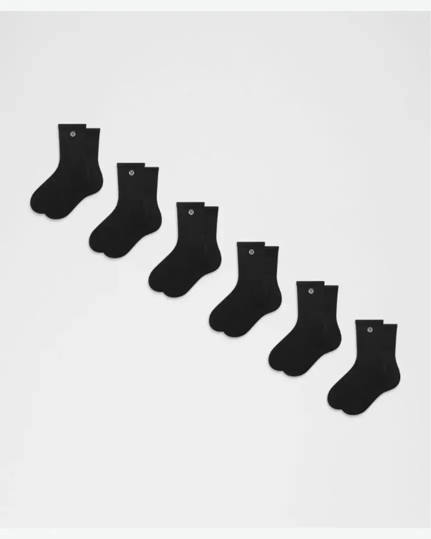 Lululemon Calcetines Altos Daily Essential Unisex Pack De 6