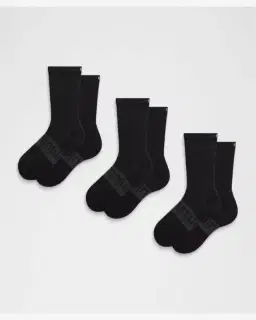 Lululemon Calcetines Altos Power Stride Unisexes Lote De 3 Hombre – 1/5