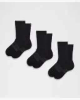 Lululemon Calcetines Altos Power Stride Unisexes Lote De 3 Hombre – 4/5